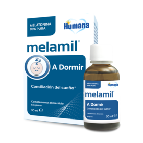 Humana MELAMIL Tripto, a base de melatonina, triptófano y vitamina B6,  Complemento Alimenticio que ayuda a conciliar el Sueño, 30ml en gotas. :  : Salud y cuidado personal